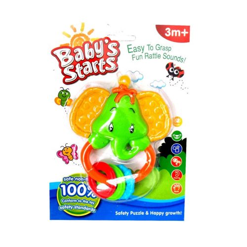 Baby's Starts Csörgő Elefánt, rágókás füllel