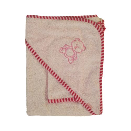 Stella Fürdőlepedő vastag, rózsaszín, mosdókesztyűvel 80 * 80 cm