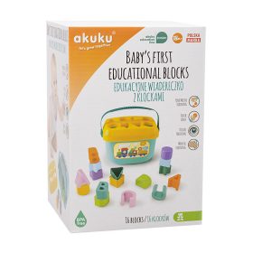 Akuku Tanuló játék Formaválogató vödör