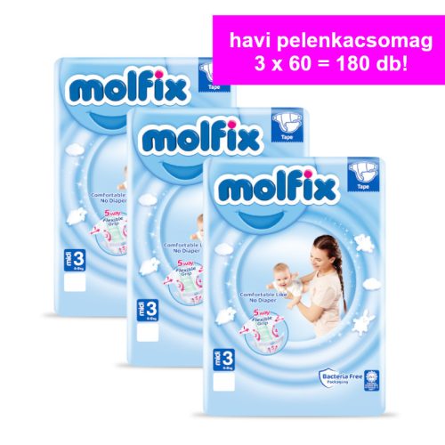 Molfix Havi pelenkacsomag Jumbo (3-as) 4 - 9 kg
