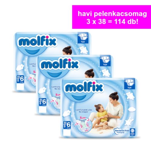 Molfix Havi pelenkacsomag Jumbo (6-os) 15+ kg