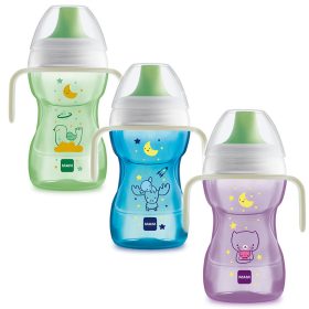 Mam Tanulópohár Fun to Drink Cup, Night, világítós fogókával