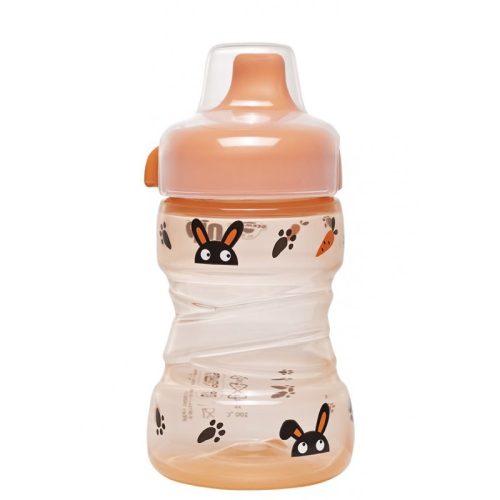 Nip Trainer Cup Tanulópohár Nyuszi, kupakos, cseppmentes itatőcsőrrel