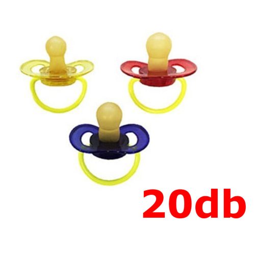 Hopp Játszócumi Világítós, 20 db-os gyűjtő latex cseresznye (méret: 2) 6+ hó