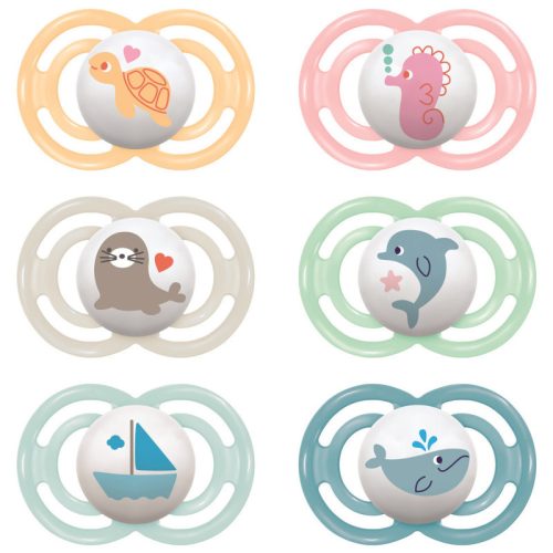 Mam Játszócumi Perfect, megújult! szilikon lapított (méret: 3) 16+ hó