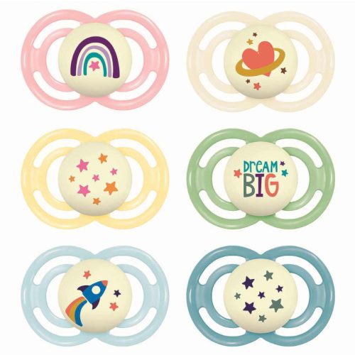 Mam Játszócumi Perfect night, megújult! szilikon lapított (méret: 2) 6+ hó