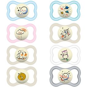 Mam Játszócumi Supreme Night, Világítós, dupla szilikon lapított (méret: 2) 6+ hó