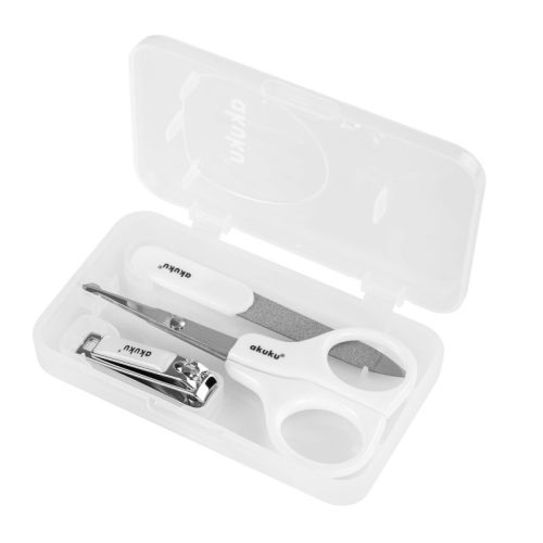 Akuku Körömápolás Manikűr szett, fehér