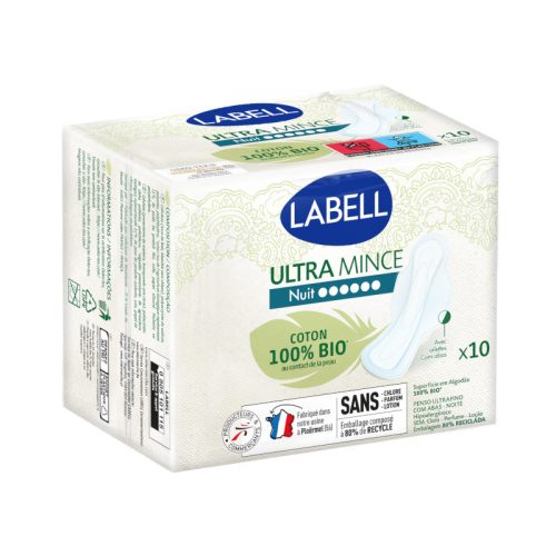 Labell Egészségügyi betét Ultra Night Bio szárnyas (méret: éjszakai)