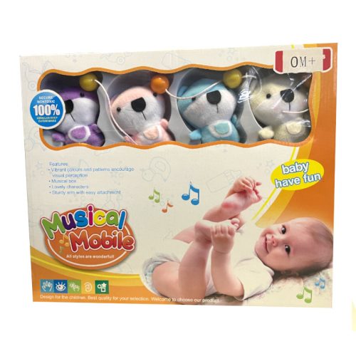 BabyBruin Zenélő forgó Vidám plüssmacik