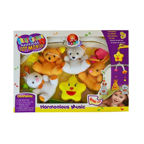 BabyBruin Zenélő forgó Plüss macik nyuszival