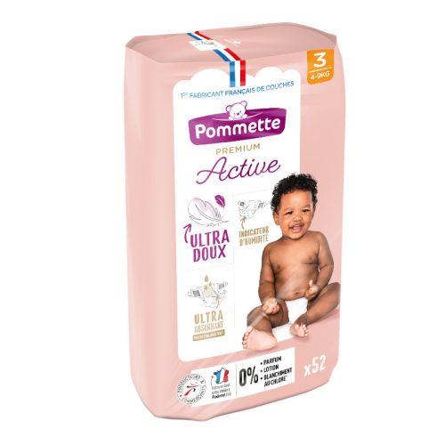 Pommette Premium Active pelenka gumisderekú (3-as) 4 - 9 kg