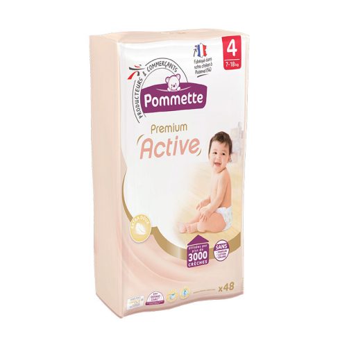 Pommette Premium Active pelenka Csomagolás sérült! (4-es) 7 - 18 kg