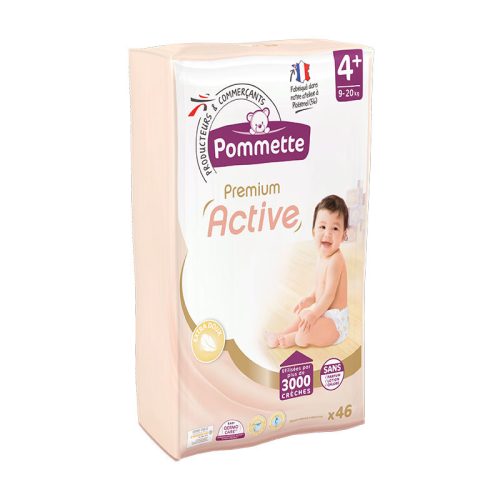 Pommette Premium Active pelenka Csomagolás sérült! (4+-os) 9 - 20 kg