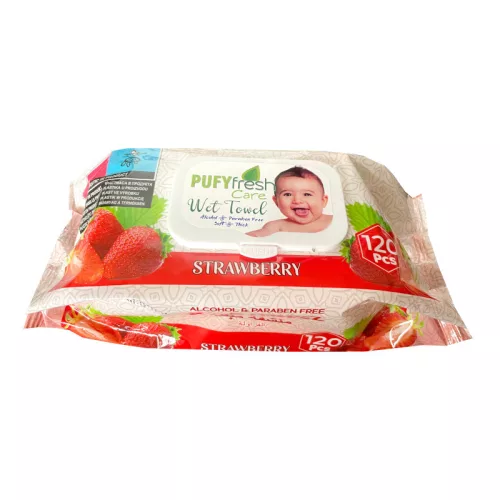 Pufy Fresh Popsitörlő Eper kupakos